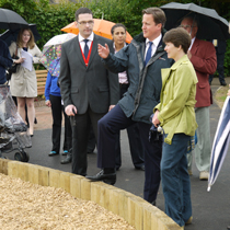 Carolyn with David Cameron